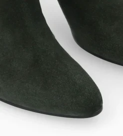 Best FREE LANCE Paris Botte à talon - Céleste 65 - Cuir velours - Militaire