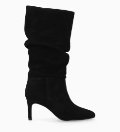 Sale FREE LANCE Paris Botte à talon - Céleste 65 - Cuir velours - Noir