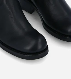 New FREE LANCE Paris Botte biker à boucle - Biker 40 - Cuir grainé - Noir