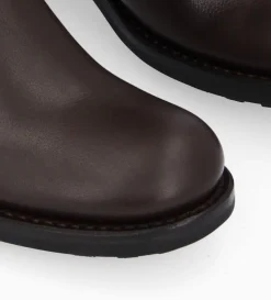 FREE LANCE Paris Botte biker à boucle - Biker 40 - Cuir grainé - Marron foncé Marronfoncé