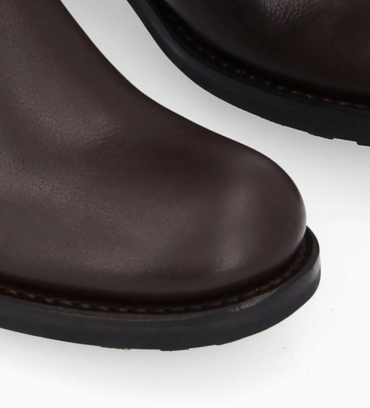 FREE LANCE Paris Botte biker à boucle - Biker 40 - Cuir grainé - Marron foncé Marronfoncé