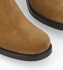 Online FREE LANCE Paris Botte biker à boucle - Biker 7 - Cuir velours - Sienna