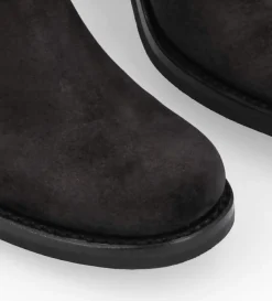 Hot FREE LANCE Paris Botte biker à boucle - Biker 7 - Cuir velours - Noir