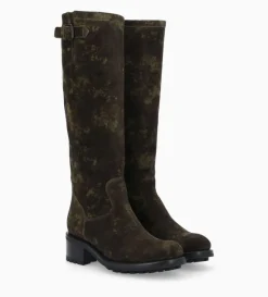 Online FREE LANCE Paris Botte biker à boucle - Biker 40 - Cuir velours - Camouflage