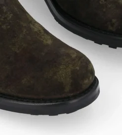 Online FREE LANCE Paris Botte biker à boucle - Biker 40 - Cuir velours - Camouflage