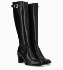 Best FREE LANCE Paris Botte zippée à talon - Legend 70 - Cuir de veau lisse brillant - Noir