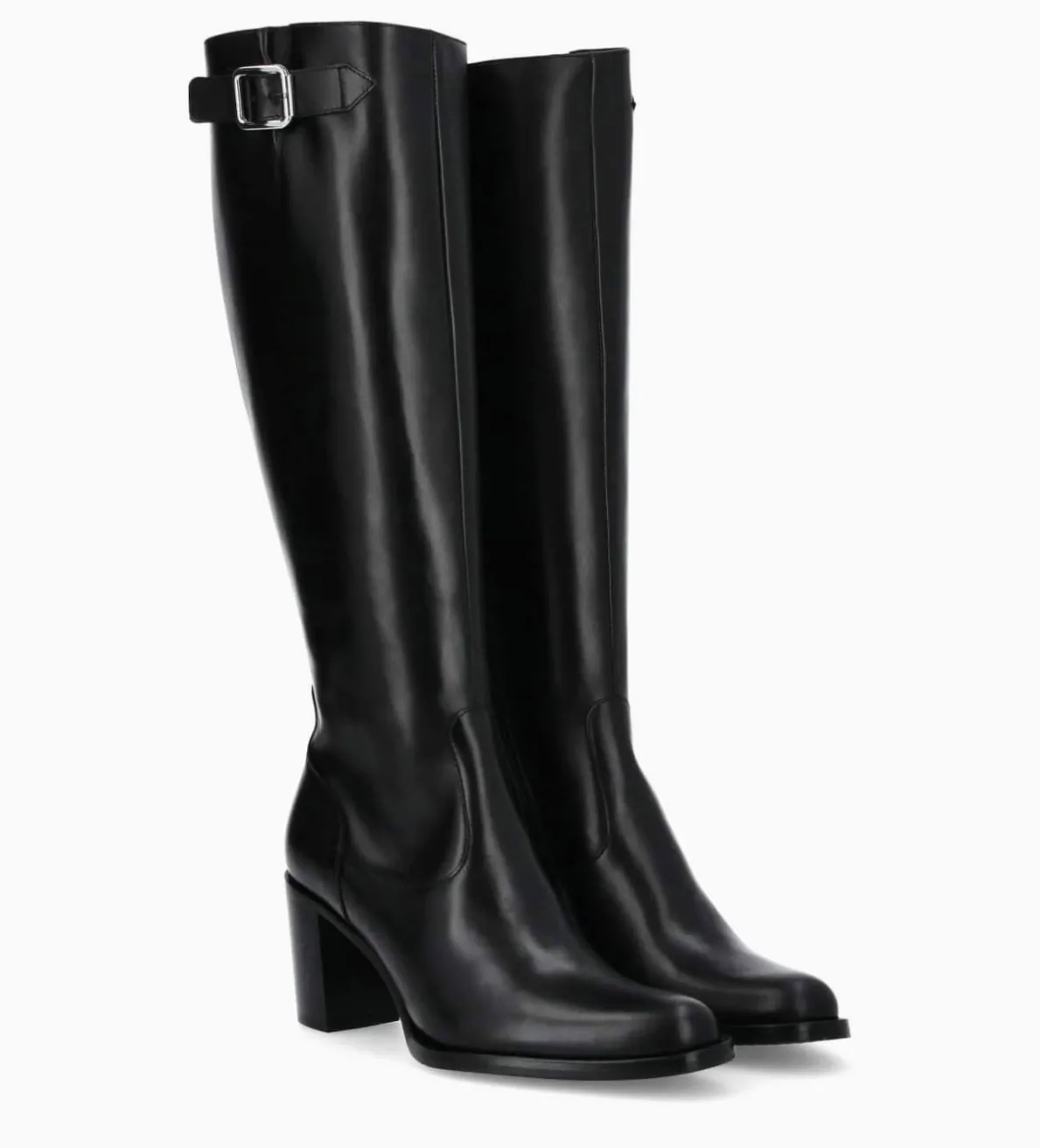 Best FREE LANCE Paris Botte zippée à talon - Legend 70 - Cuir de veau lisse brillant - Noir