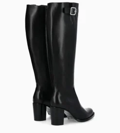 Best FREE LANCE Paris Botte zippée à talon - Legend 70 - Cuir de veau lisse brillant - Noir