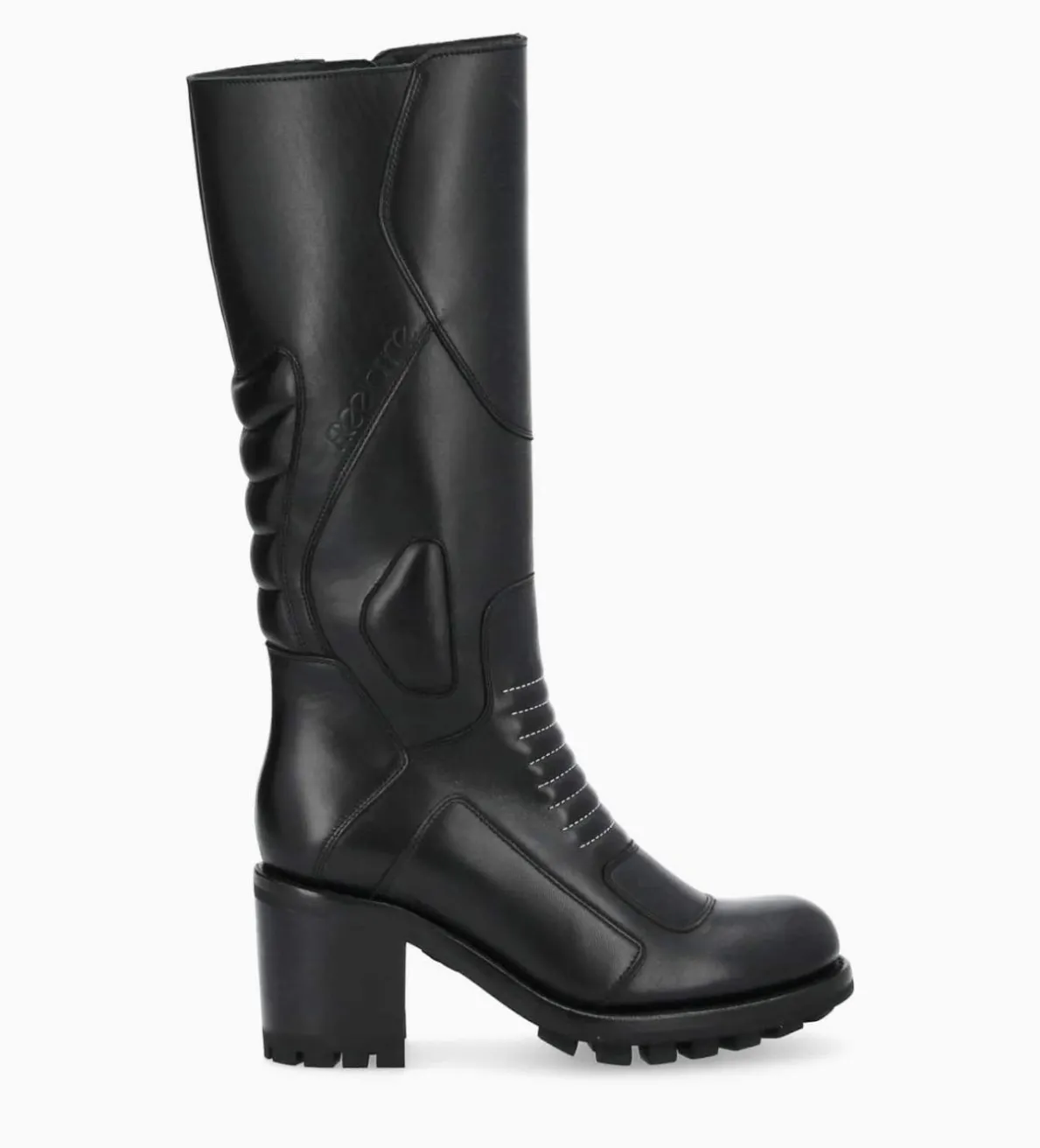 Online FREE LANCE Paris Botte zippée à talon - Thelma 70 - Cuir lisse - Noir