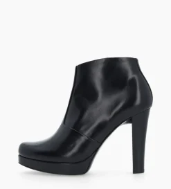 Clearance FREE LANCE Paris Bottine à talon à zip - Juke 70 - Cuir lisse - Noir