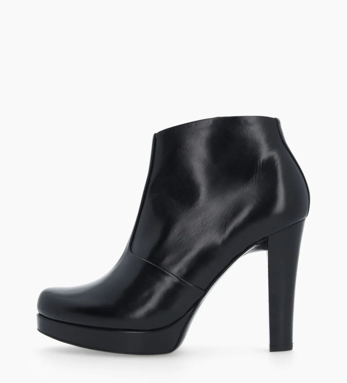 Clearance FREE LANCE Paris Bottine à talon à zip - Juke 70 - Cuir lisse - Noir