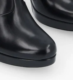 Clearance FREE LANCE Paris Bottine à talon à zip - Juke 70 - Cuir lisse - Noir