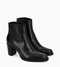 Sale FREE LANCE Paris Bottine à talon à zip - Legend 70 - Cuir lisse brillant - Noir