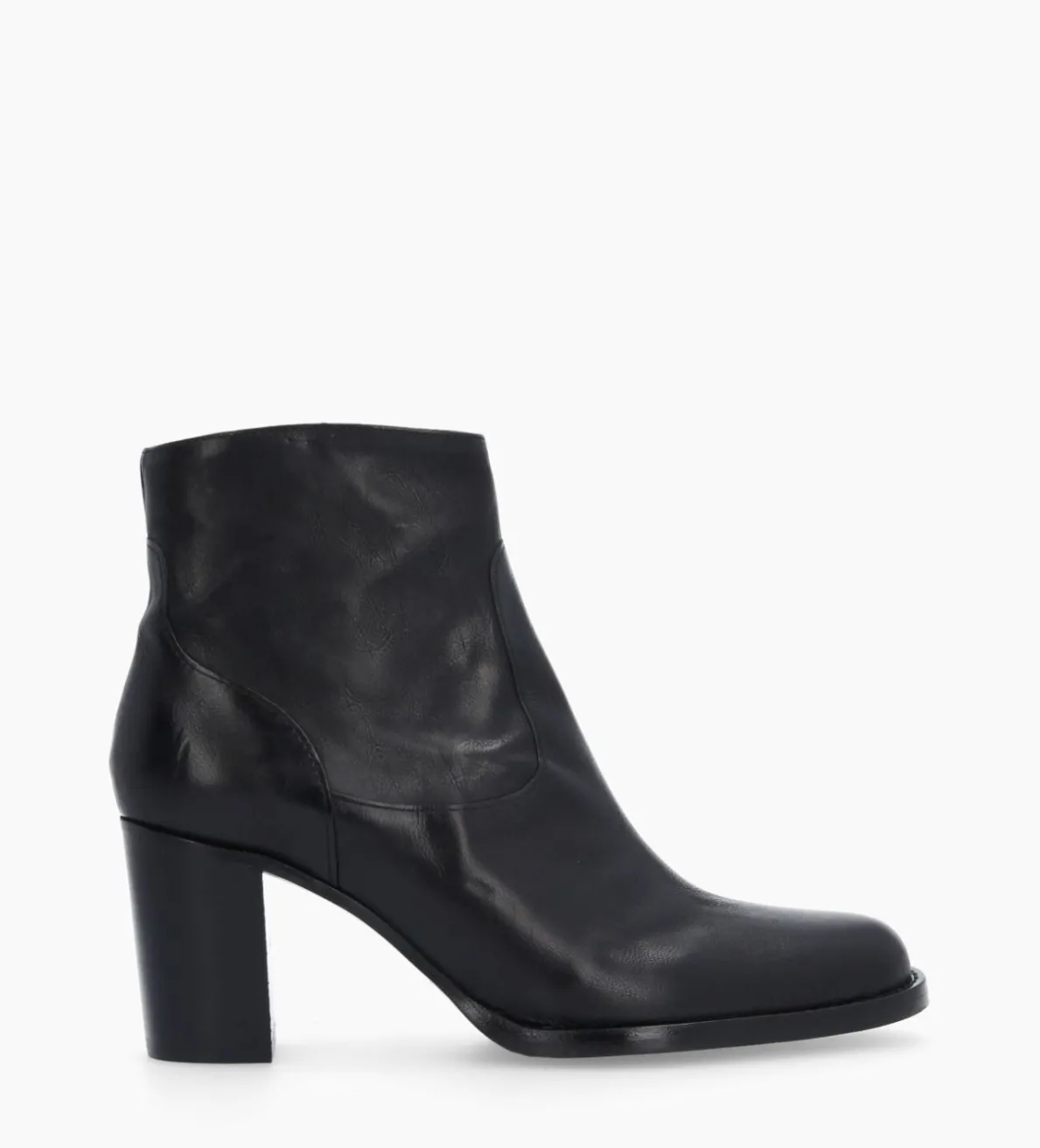 Discount FREE LANCE Paris Bottine à talon à zip - Legend 70 - Cuir grainé - Noir