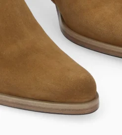Sale FREE LANCE Paris Bottine à talon à zip - Paddy 70 - Cuir velours - Sienna