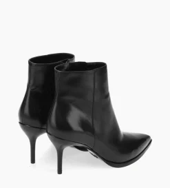 FREE LANCE Paris Bottine à talon aiguille - Jamie 70 - Cuir de veau lisse - Noir