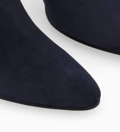 Best FREE LANCE Paris Bottine à talon aiguille zippée - Stella 65 - Cuir velours - Marine