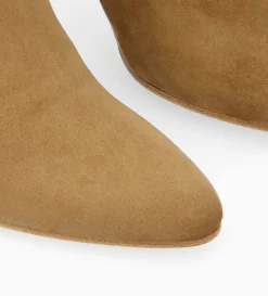 New FREE LANCE Paris Bottine à talon aiguille zippée - Stella 65 - Cuir velours - Sienna