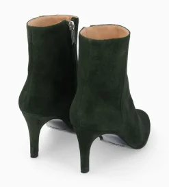 Clearance FREE LANCE Paris Bottine à talon aiguille zippée - Stella 65 - Cuir velours - Militaire