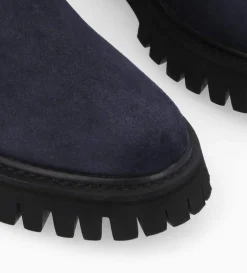 Discount FREE LANCE Paris Bottine chelsea - Georgia - Cuir velours - Marine