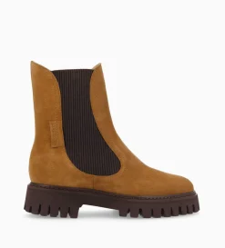 Online FREE LANCE Paris Bottine chelsea - Georgia - Cuir velours - Biscuit