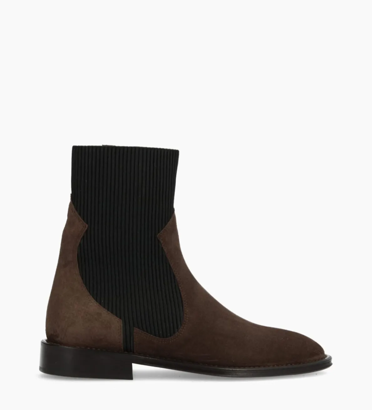 Best FREE LANCE Paris Bottine chelsea - Harri 25 - Cuir velours - Marron foncé Marronfoncé