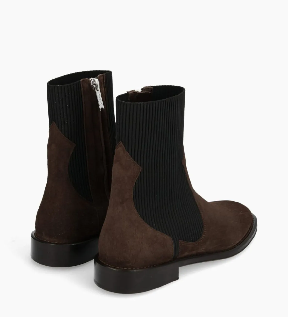 Best FREE LANCE Paris Bottine chelsea - Harri 25 - Cuir velours - Marron foncé Marronfoncé