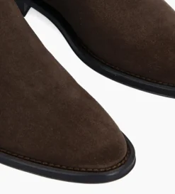 Best FREE LANCE Paris Bottine chelsea - Harri 25 - Cuir velours - Marron foncé Marronfoncé