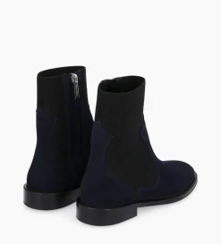 Hot FREE LANCE Paris Bottine chelsea - Harri 25 - Cuir velours - Marine