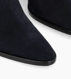 Discount FREE LANCE Paris Bottine chelsea à talon - Jane 70 - Cuir velours - Marine