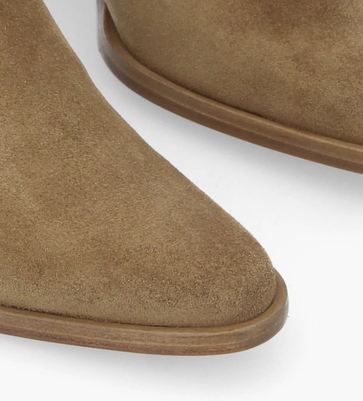 New FREE LANCE Paris Bottine chelsea à talon - Jane 70 - Cuir velours - Taupe