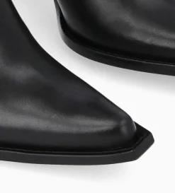 Clearance FREE LANCE Paris Bottine chelsea à talon - Sandy 80 - Cuir imprimé crocodile/Cuir lisse brillant - Noir