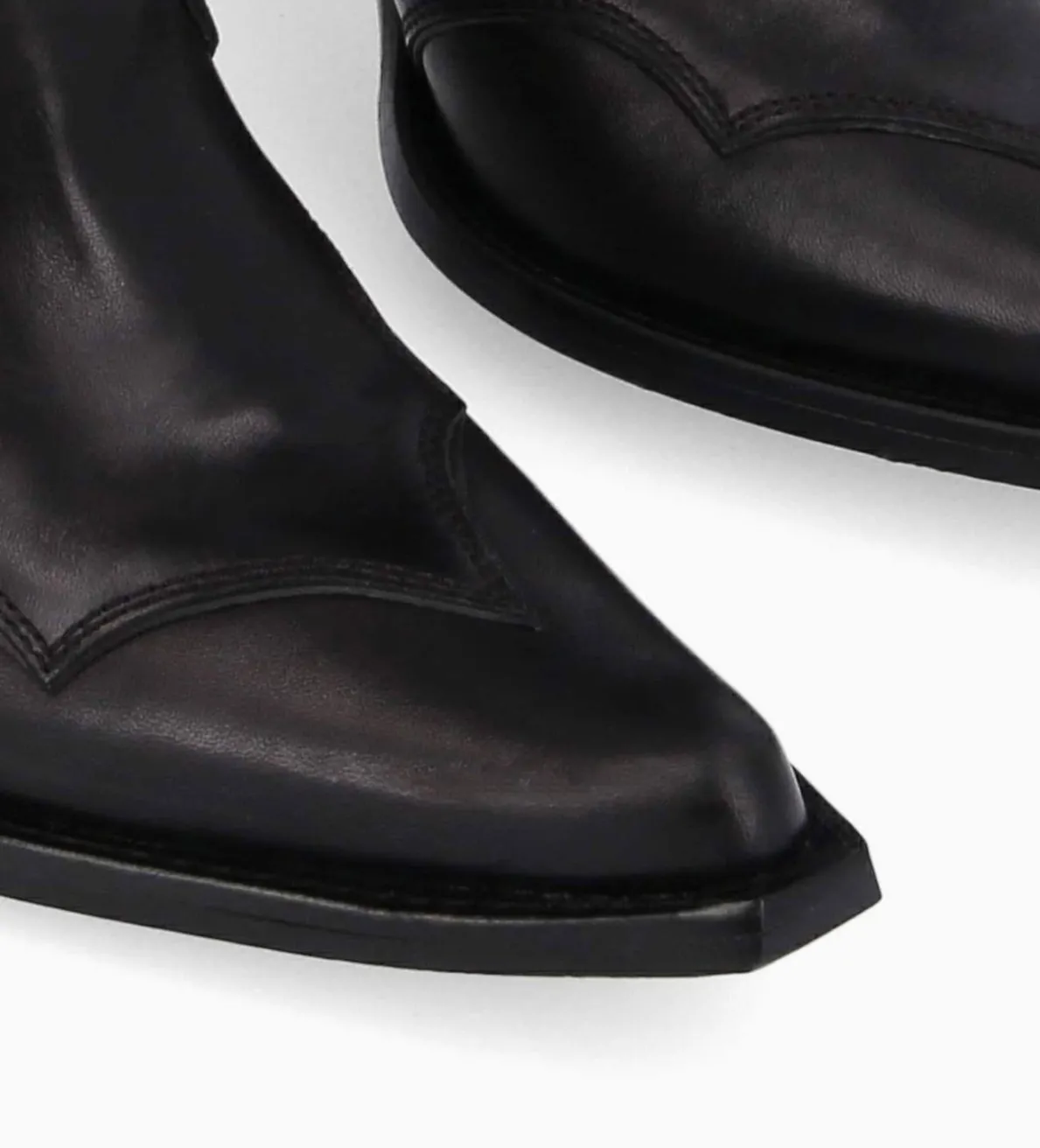 Best FREE LANCE Paris Bottine western à talon - Andy 80 - Cuir de veau lisse mat - Noir
