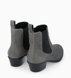 Clearance FREE LANCE Paris Bottine western chelsea - Kim 40 - Cuir velours - Graphite