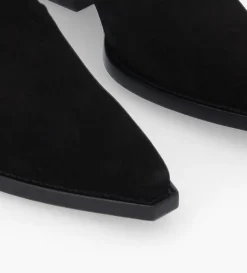 Clearance FREE LANCE Paris Bottine western chelsea - Calamity 40 - Cuir velours - Noir