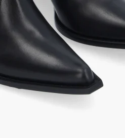 FREE LANCE Paris Bottine western chelsea - Sibelle 50 - Cuir lisse - Noir