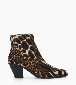Best FREE LANCE Paris Bottine western zippée - Jane 7 - Poils - Jungle