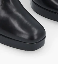 Hot FREE LANCE Paris Bottine zippée à talon - Carlotta 70 - Cuir lisse - Noir