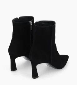 Discount FREE LANCE Paris Bottine zippée à talon - Cathleen 65 - Cuir velours - Noir