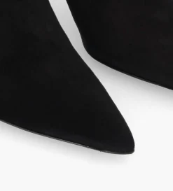 Discount FREE LANCE Paris Bottine zippée à talon - Cathleen 65 - Cuir velours - Noir