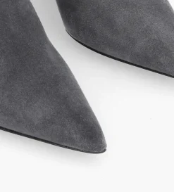 Sale FREE LANCE Paris Bottine zippée à talon compensé - Florence 70 - Cuir velours - Stone