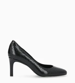 Discount FREE LANCE Paris Escarpin - Mirri 65 - Cuir imprimé serpent verni - Noir