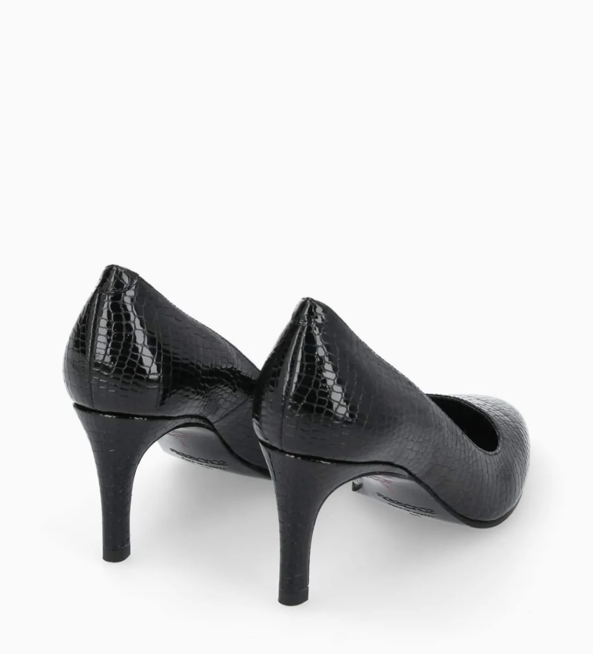 Discount FREE LANCE Paris Escarpin - Mirri 65 - Cuir imprimé serpent verni - Noir