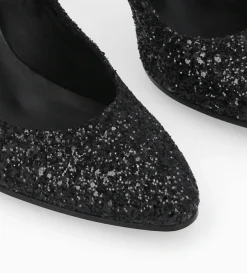 Online FREE LANCE Paris Escarpin - Mirri 85 - Toile pailletée - Onyx/Noir