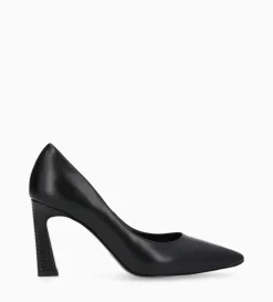 Online FREE LANCE Paris Escarpin à talon à bout pointu - Iris 85 - Cuir de veau lisse/Cuir imprimé serpent - Noir