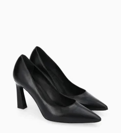 Online FREE LANCE Paris Escarpin à talon à bout pointu - Iris 85 - Cuir de veau lisse/Cuir imprimé serpent - Noir