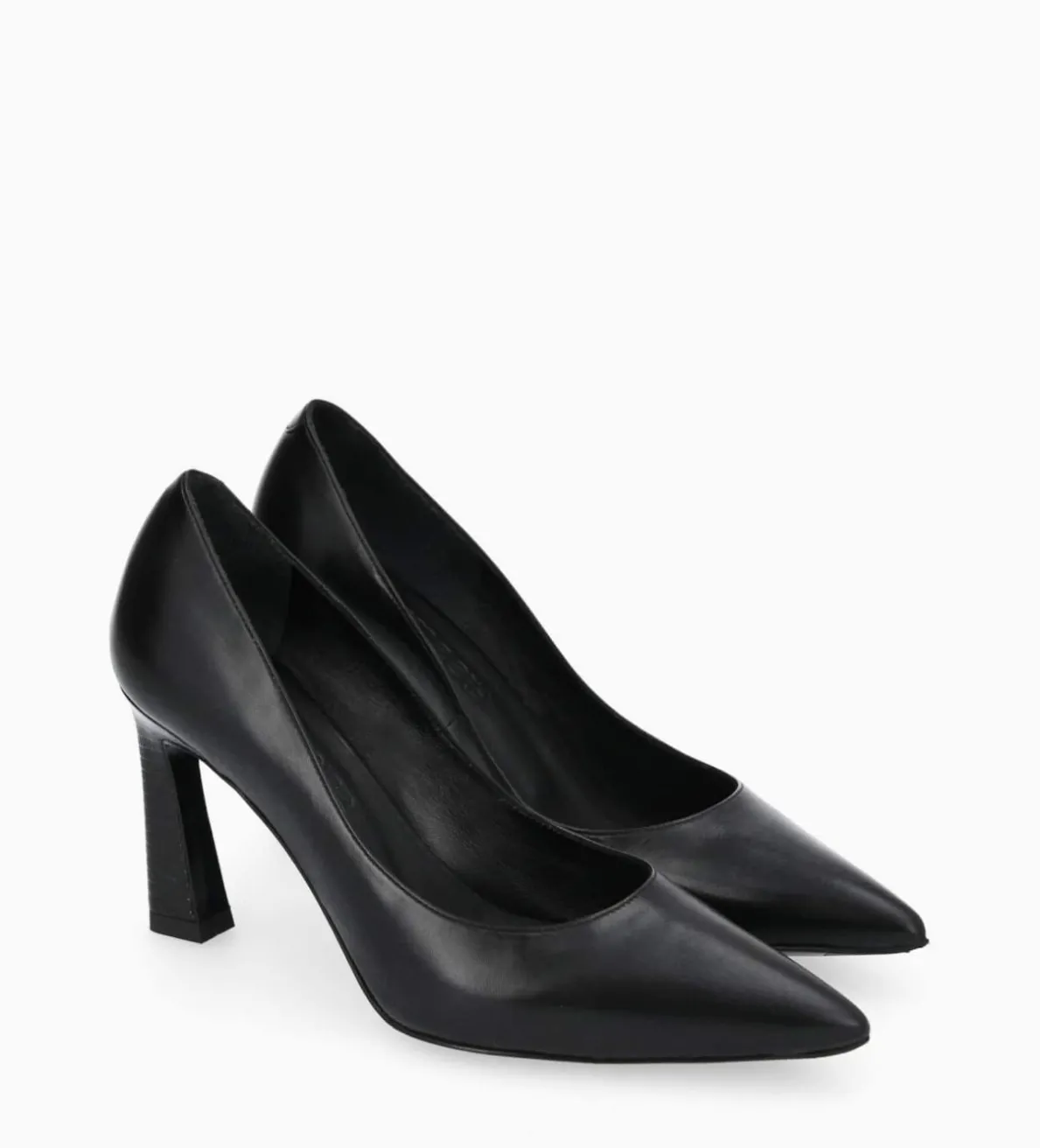 Online FREE LANCE Paris Escarpin à talon à bout pointu - Iris 85 - Cuir de veau lisse/Cuir imprimé serpent - Noir