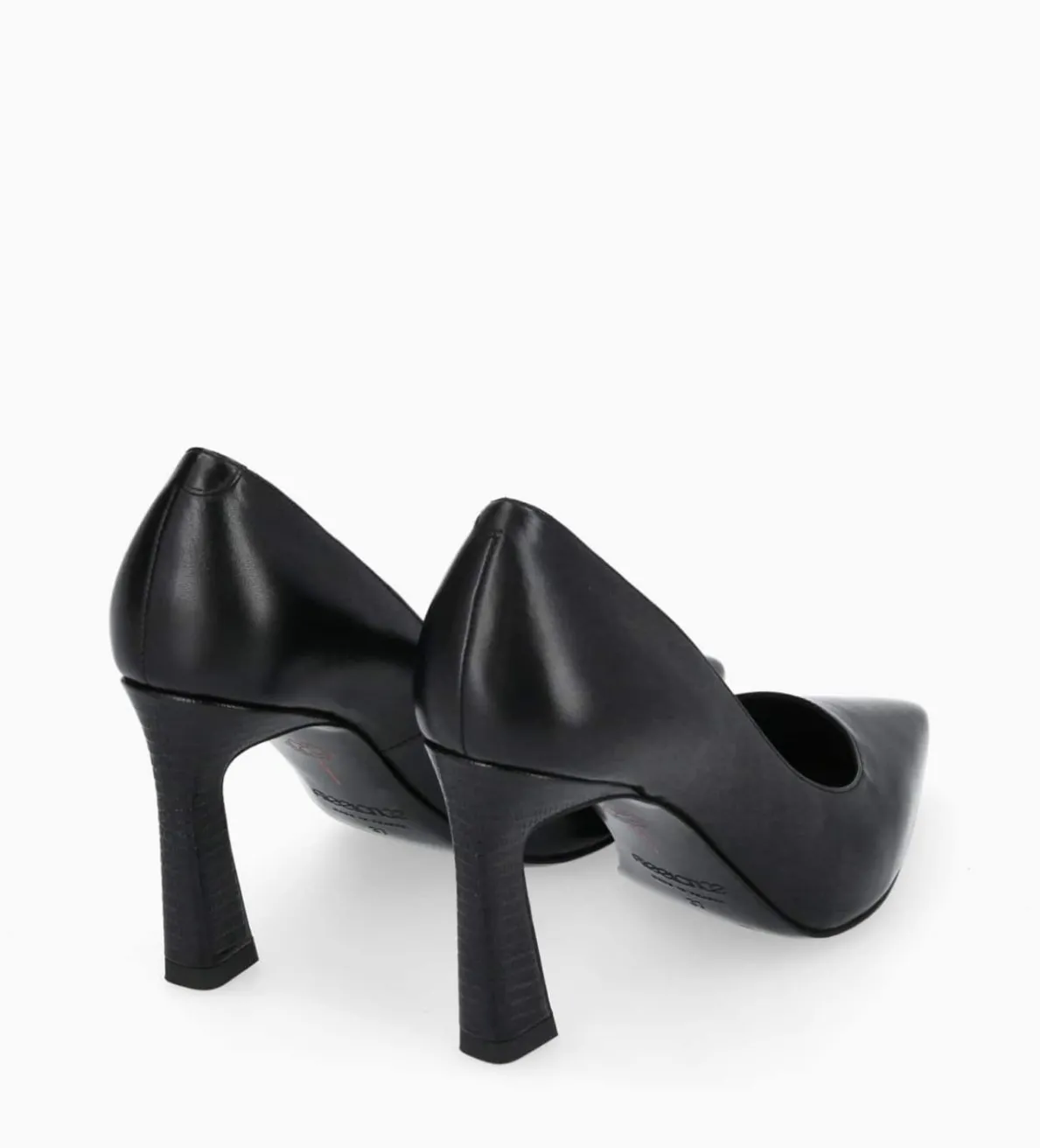 Online FREE LANCE Paris Escarpin à talon à bout pointu - Iris 85 - Cuir de veau lisse/Cuir imprimé serpent - Noir