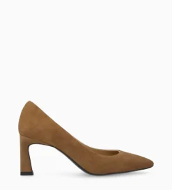 New FREE LANCE Paris Escarpin à talon à bout pointu - Iris 65 - Cuir velours - Brun