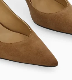 New FREE LANCE Paris Escarpin à talon à bout pointu - Iris 65 - Cuir velours - Brun
